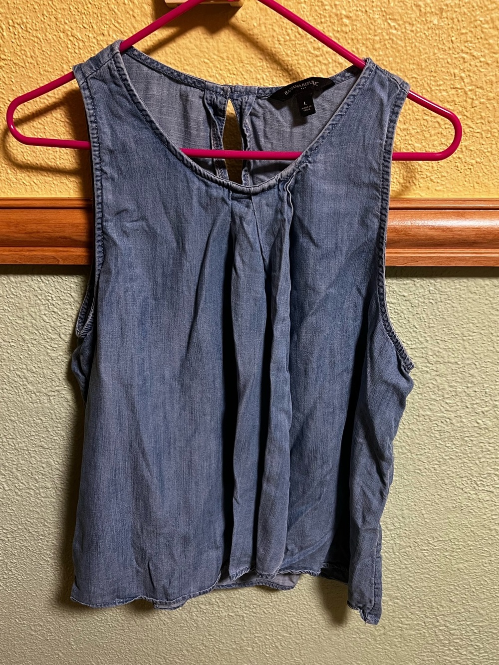 Banana Republic Y2K Blue Denim Tank Top | Size L #y2k #denim #tanktop #bananarep